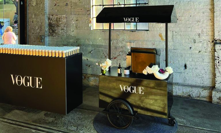 Woofys's Standard Canopy coffee cart at Vogue Codes event series at Sydney
