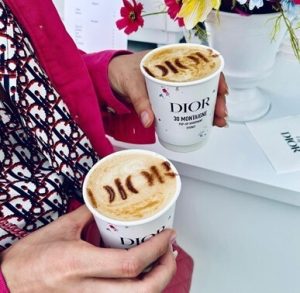 coffee cart event for dior in melbourne