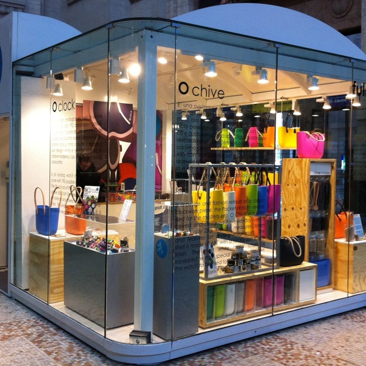 O Chive fashion brand pop up store on the busy street