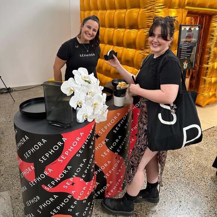 SEPHORA used woofys ice-cream cart hire service for their new store open event