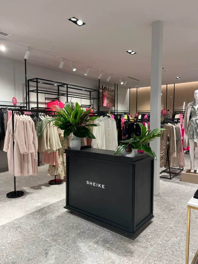 SHEIKE in-store branded coffee cart