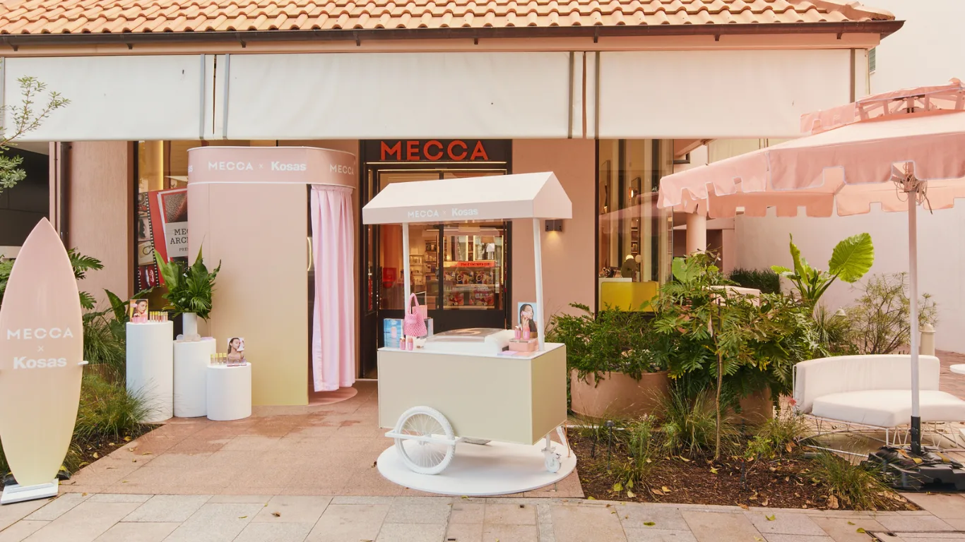 MECCA x Kosas cart activation