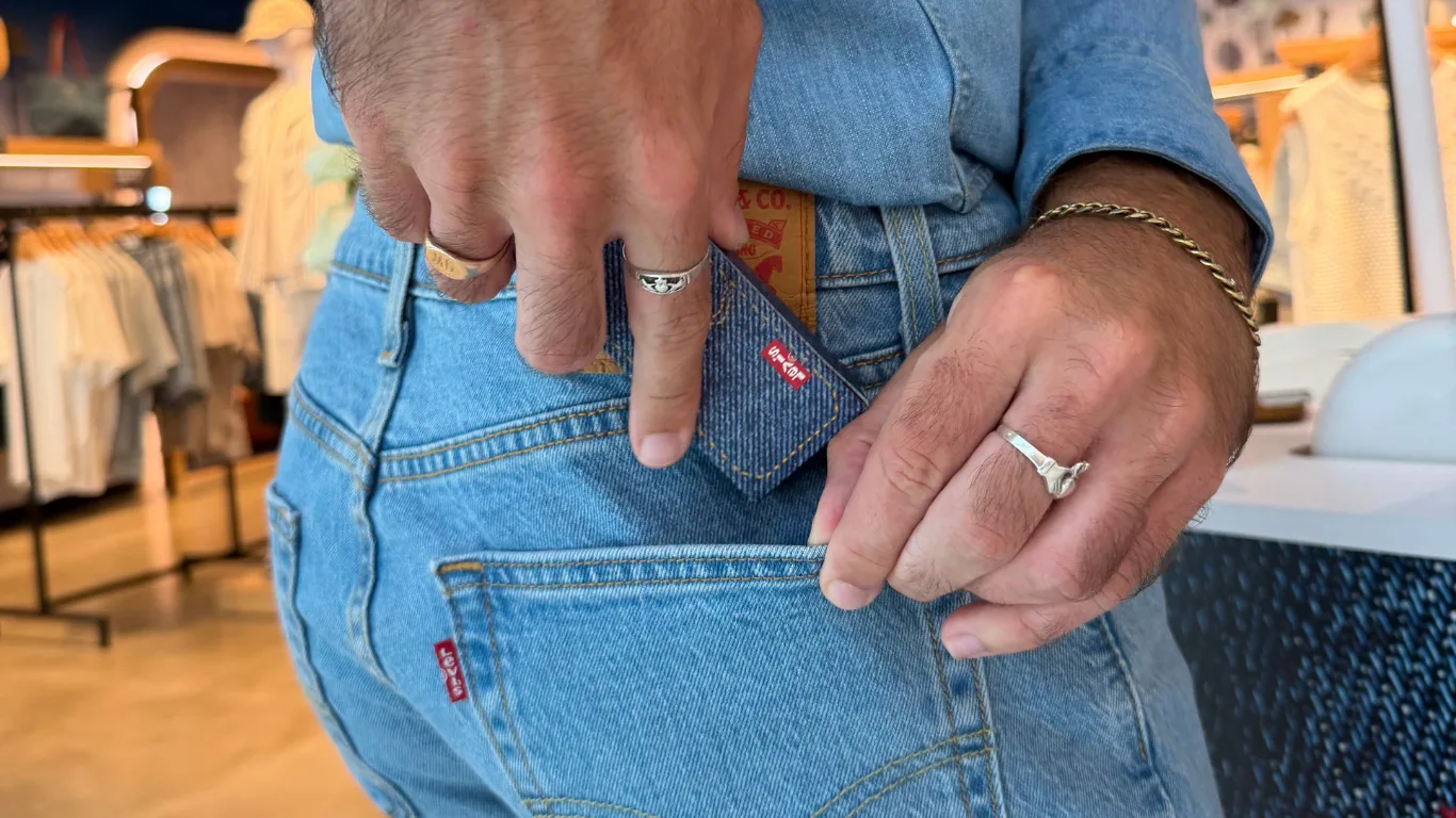 Levi's in-store brand activation detail