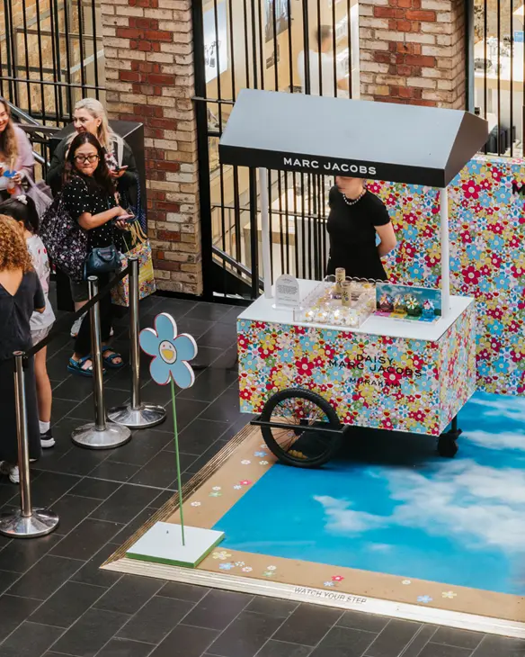 product launch and sampling tours for marc jacobs organised by woofys