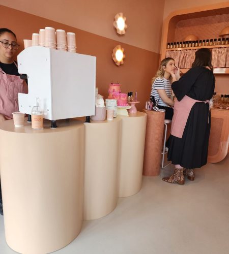 Caterpillar Bar Style Coffee Cart